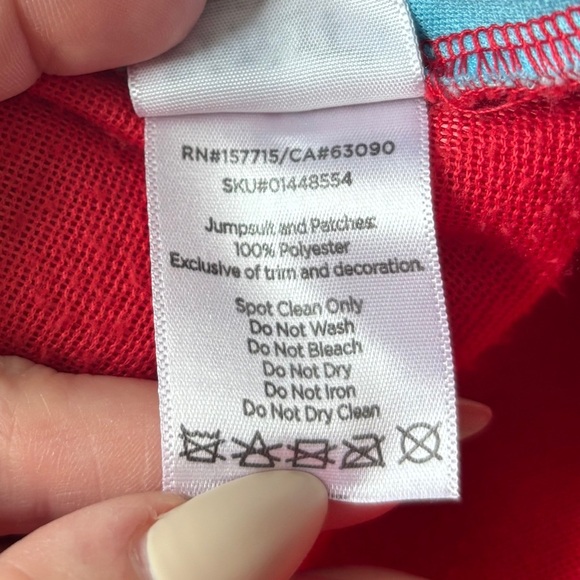 Dr Suess Thing 1 & 2 Halloween Costume Adult One Size Unisex - Picture 9 of 11